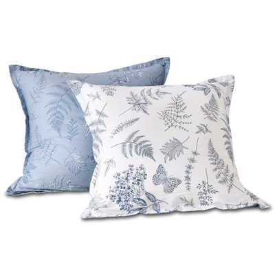 Dreamaker Daphne 100% Cotton Reversible Twin Pack European Pillowcase