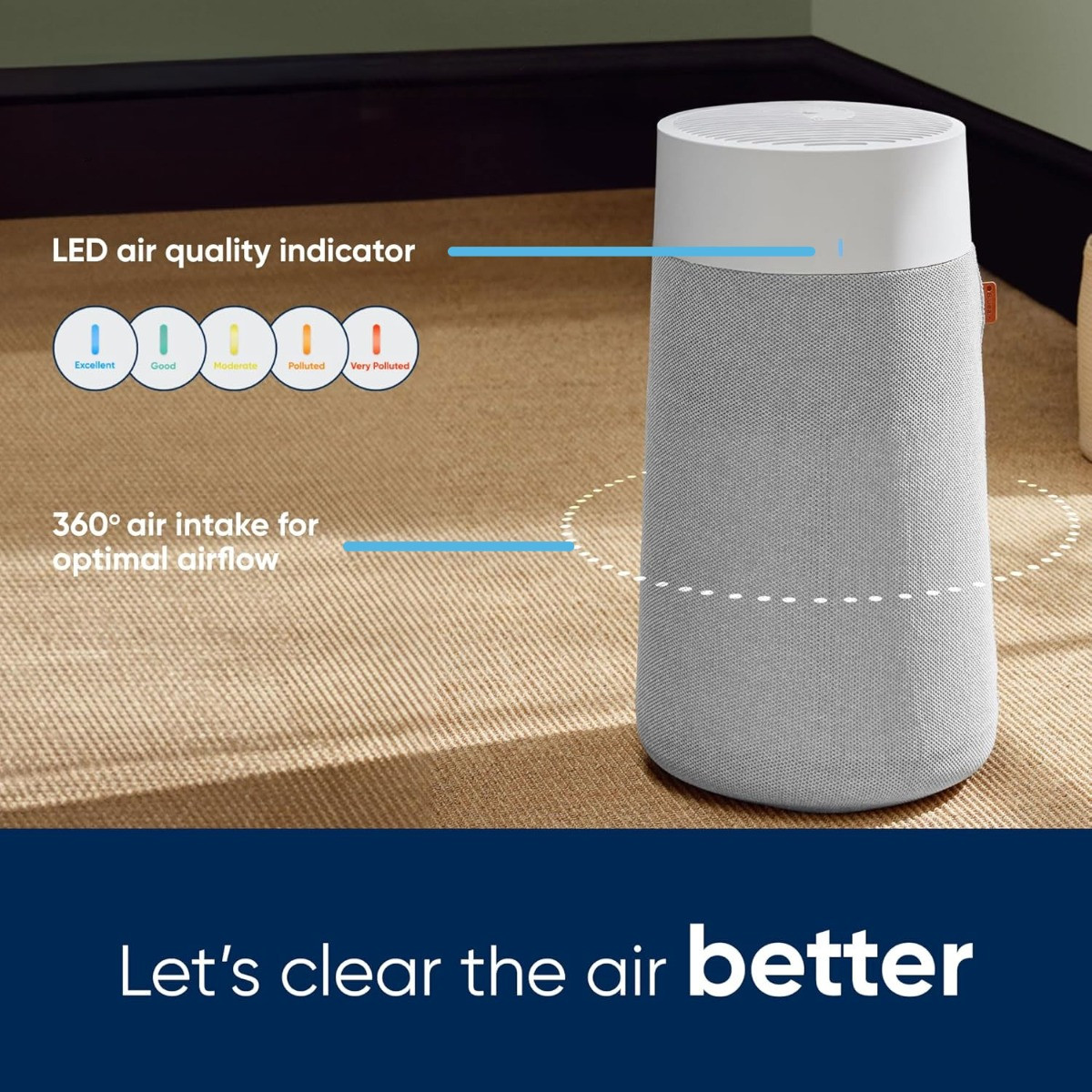 Clears the air better