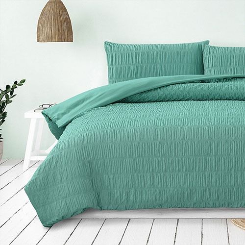 Ardor Boudoir Tuscan Ruched Microfibre Quilt Cover Set