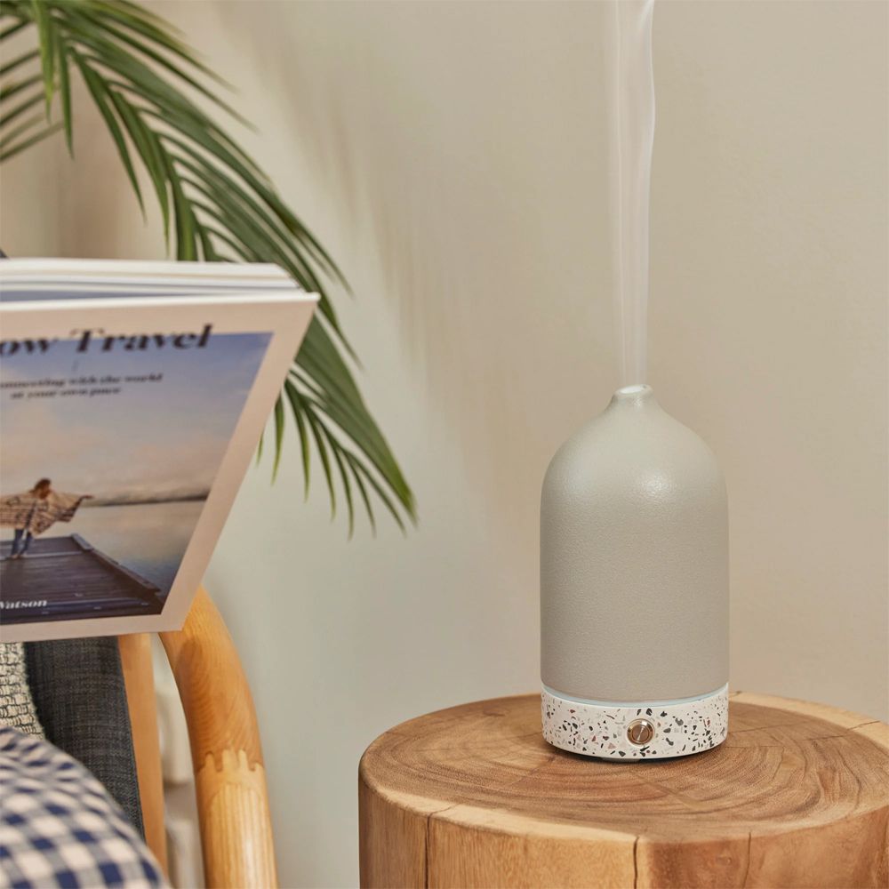 Ellia Pure Ceramic & Terrazzo Ultrasonic Aroma Essential Oil Diffuser