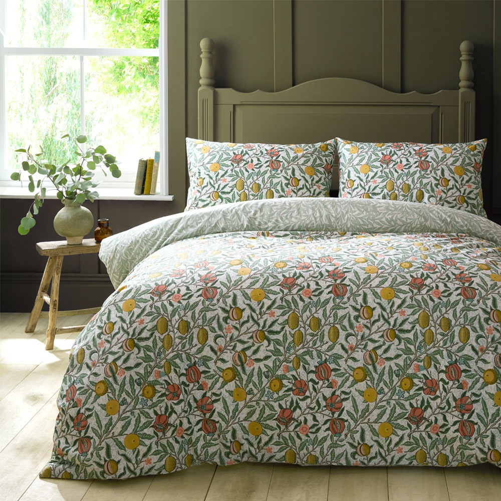 William Morris At Home Fruit Cotton Quilt Cover Set