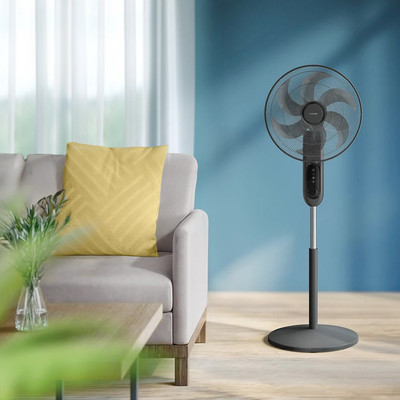 Philips 1000 Series Black Pedestal Fan