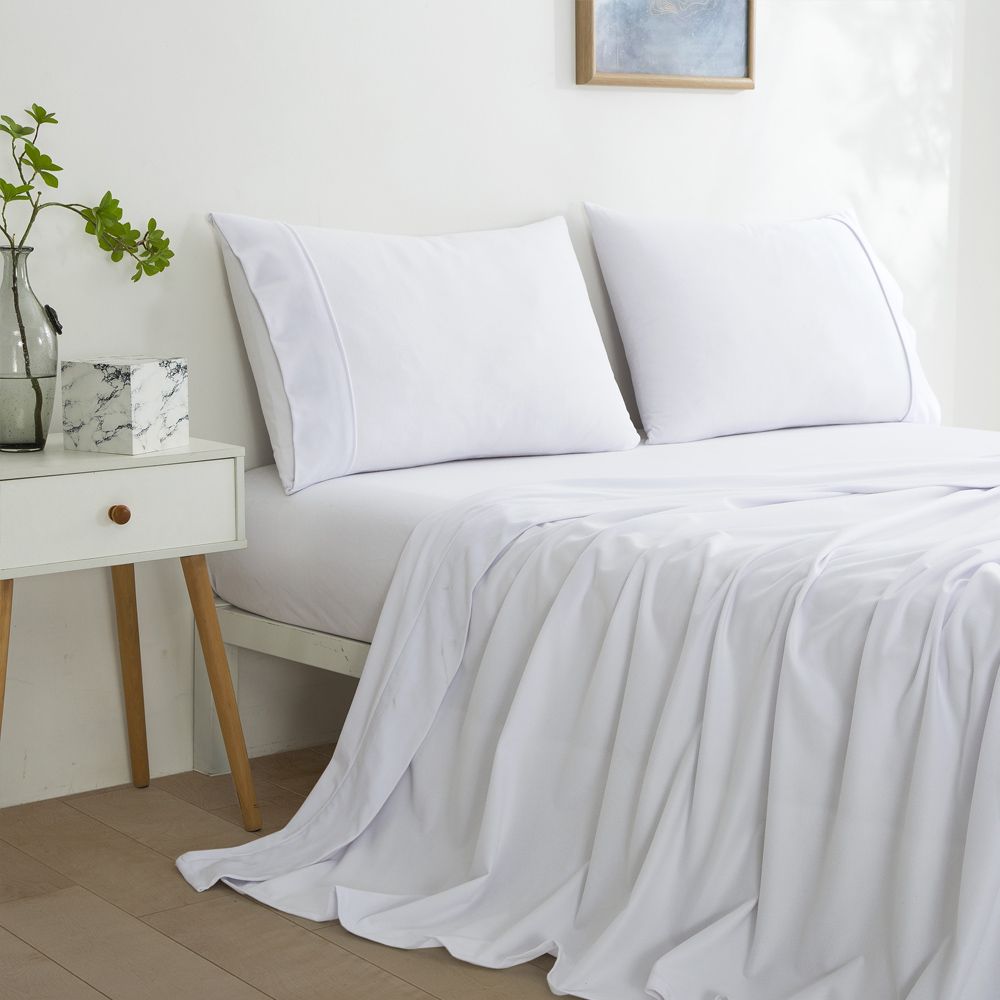 Dreamaker 130GSM Polyester Micro Flannel Sheet Set