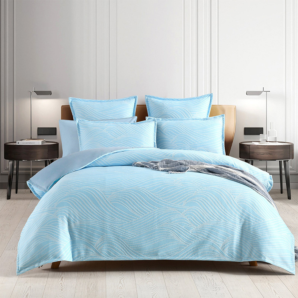 Renee Taylor Oscillate Jacquard Quilt Cover Set