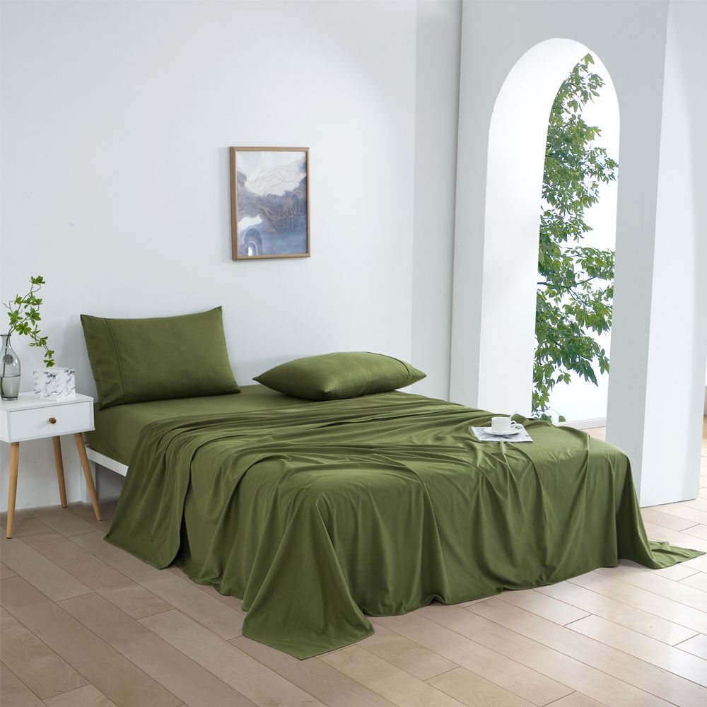 Dreamaker 130GSM Polyester Micro Flannel Sheet Set