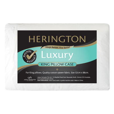 Herington Luxury Cotton Sateen King Pillow Case