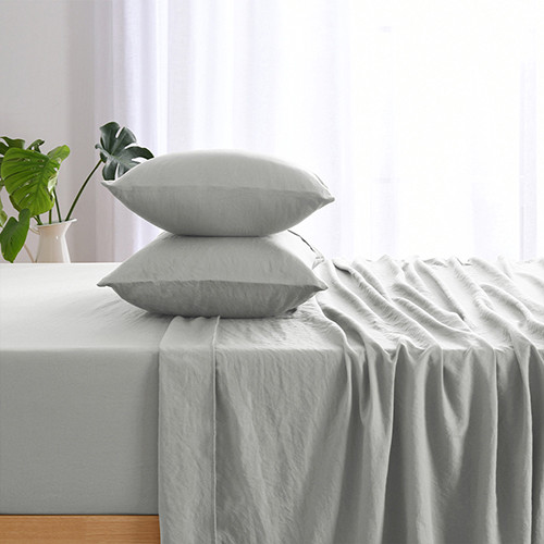 Dreamaker Superfine Sheet Set Dove Grey