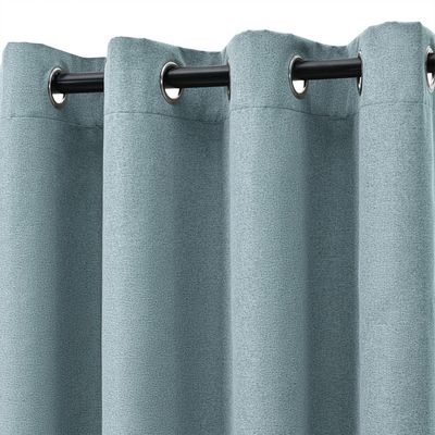 Cadence & Co. Bennett Faux Linen Eyelet Curtain Twin Pack Base Image