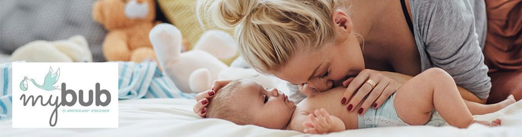 Dunlop Foam MyBub Baby Bassinet Mattress Banner