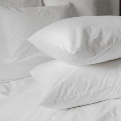 Dreamaker Gusseted Microfibre Low Profile Pillow Twin Pack