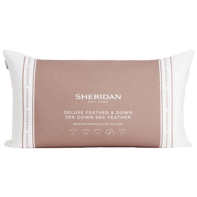 Sheridan Deluxe 50% White Goose Feather and Down King Pillow  Thumbnail