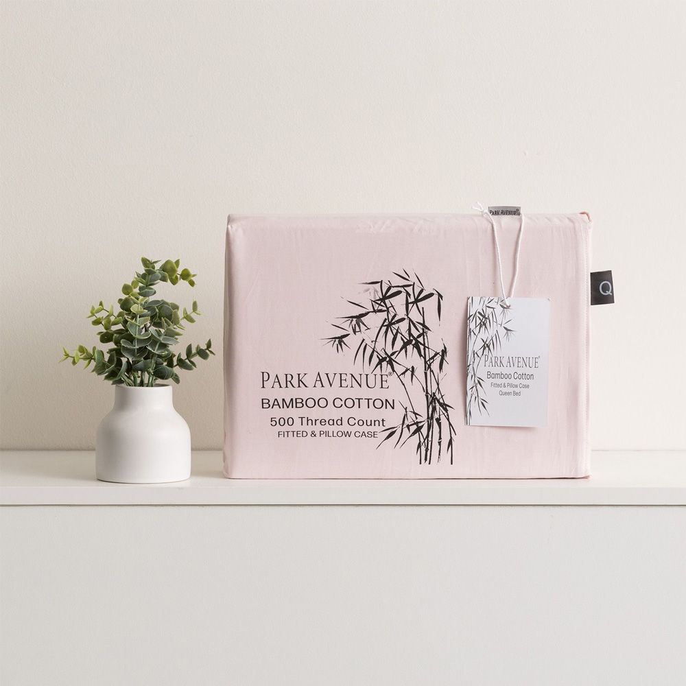 Park Avenue 500 Thread Count Bamboo Cotton Combo Set Peach