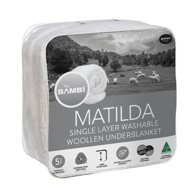 Bambi Matilda Single Layer Wool Underlay Lining