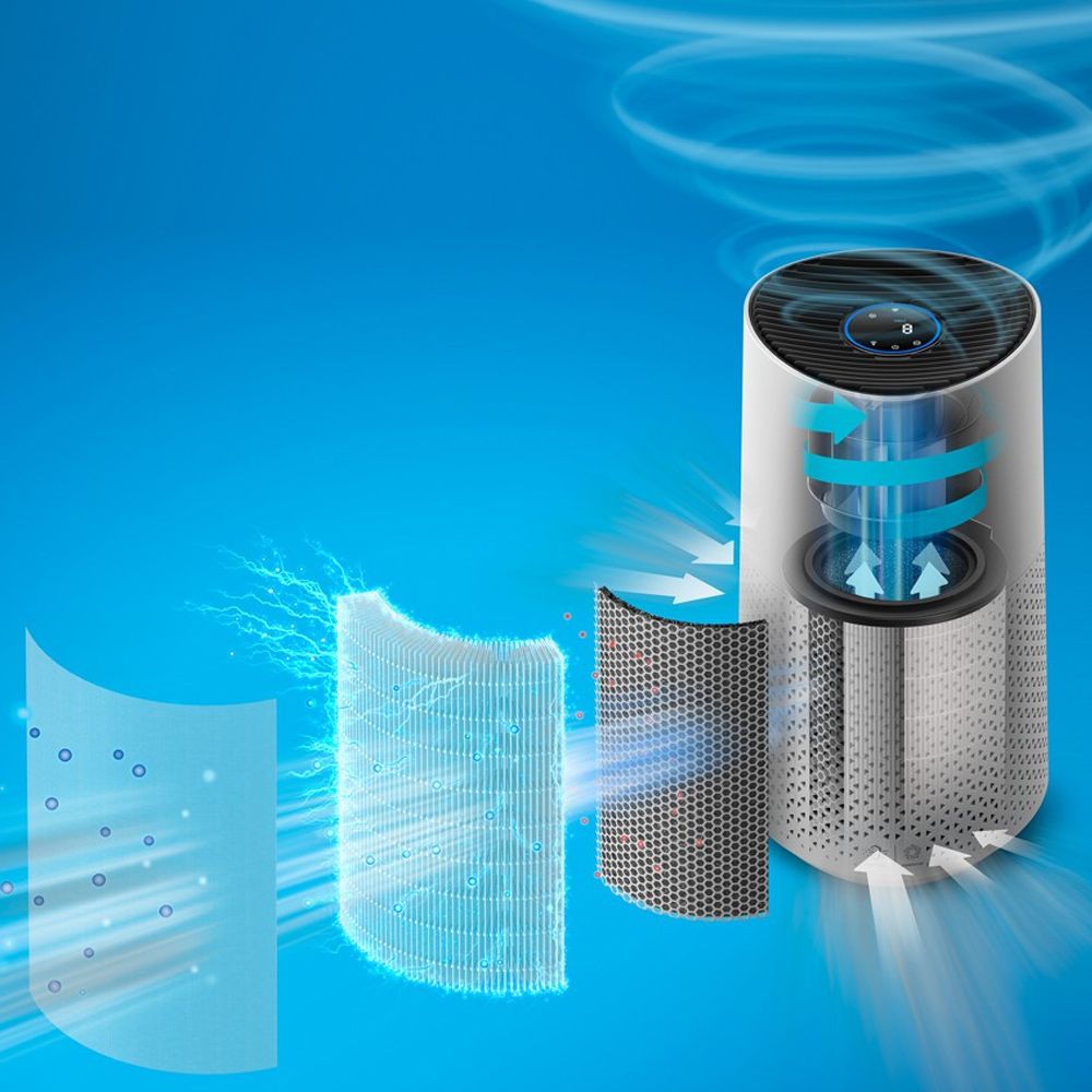 Clean air at the touch of a button