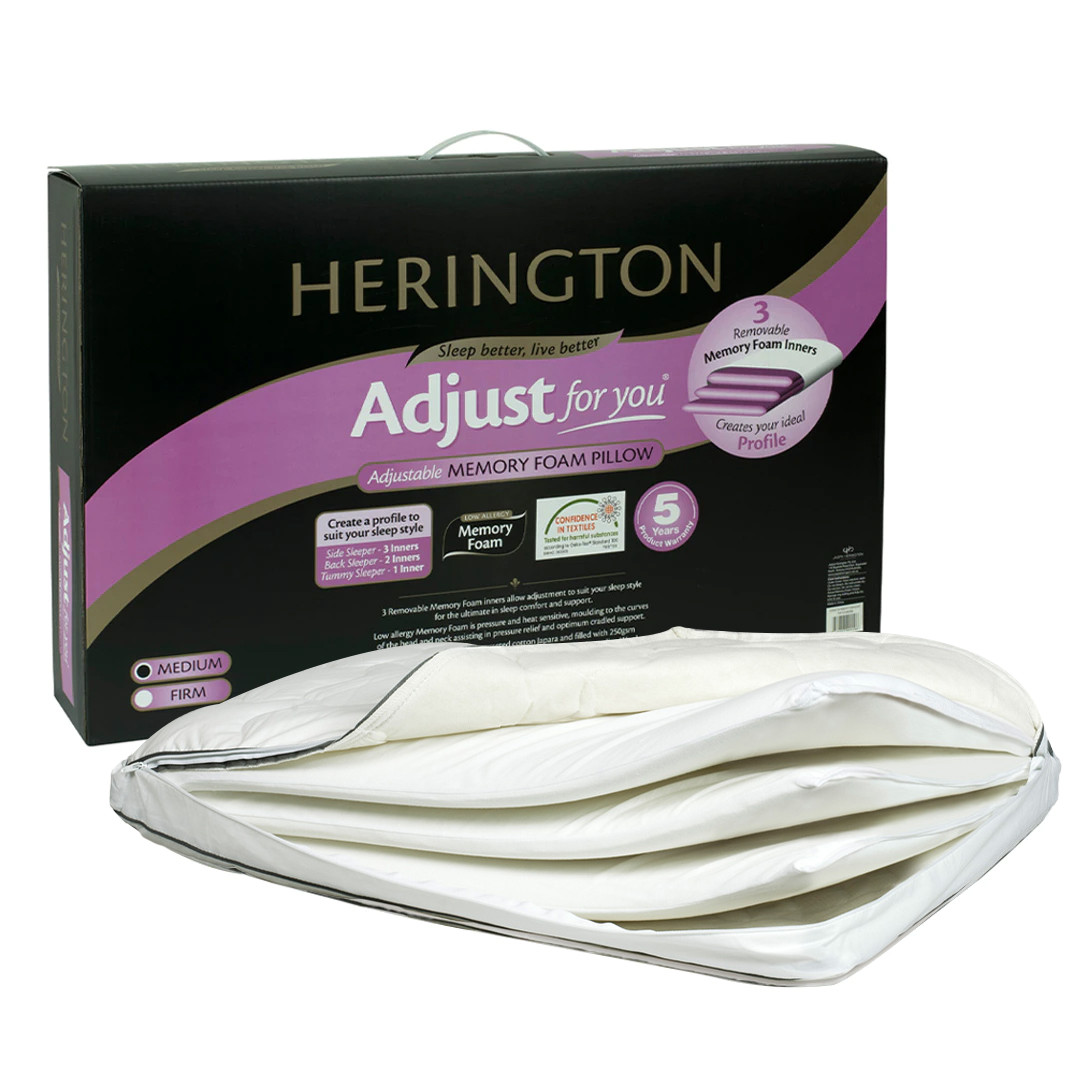Herington Adjustable Height Memory Foam Pillow