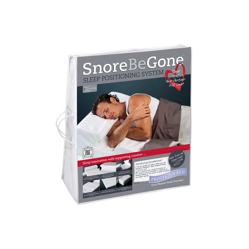 SnoreBeGone Sleep Positioning System Anti Snoring Pillow Packaging