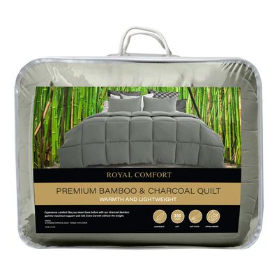 Royal Comfort 800GSM Premium Bamboo and Charcoal Quilt