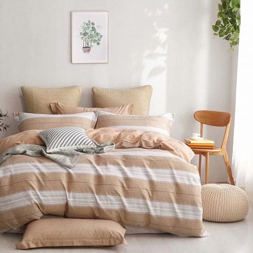 Ardor Home Henley Sand Quilt Cover Set