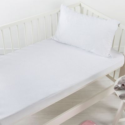 Dreamaker Cotton Terry Waterproof Cot Pillow Protector Twin Pack