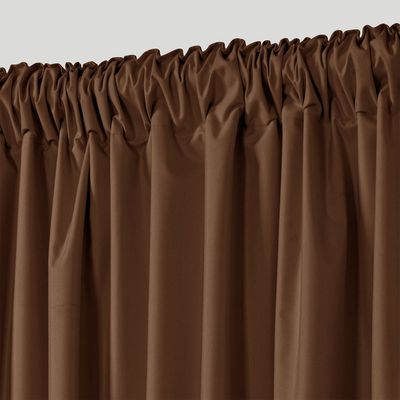 Sherwood Home Orlando Multi Header Curtain Twin Pack Rust