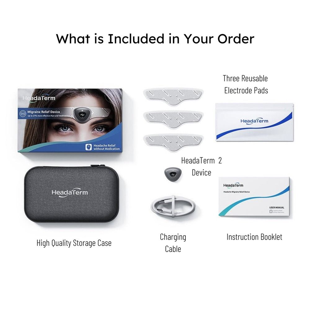 HeadaTerm2 TENS Anti-Migraine Headache Relief Device