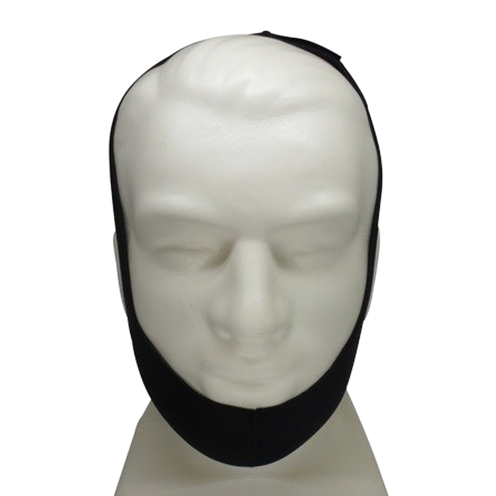 Black Anti Snoring Chin Strap front