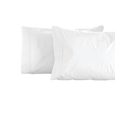 Jenny McLean Porto 400TC Cotton Sateen King Pillowcase White
