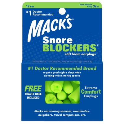 Mack's Snore Blockers Soft Foam Earplugs