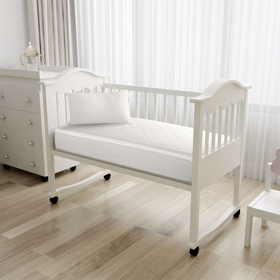 Natural Home Cotton Cot Quilted Mattress Protector 1