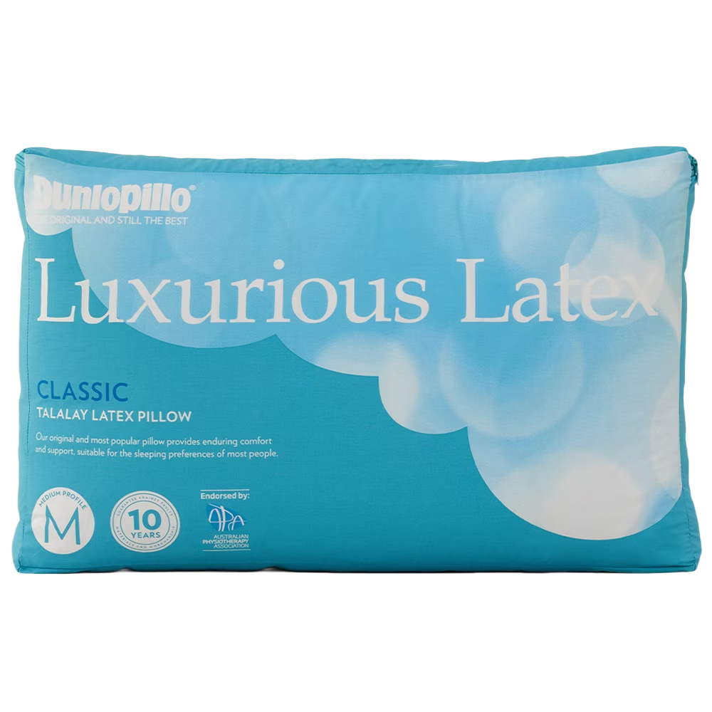 Dunlopillo Luxurious Classic Latex Pillow Medium Profile and Medium Feel Thumbnail New