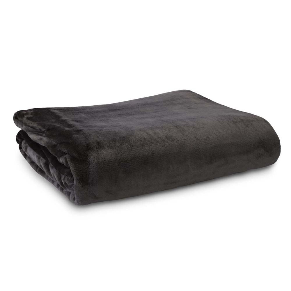 Ardor Boudoir Lucia Luxury Plush Blanket Charcoal 