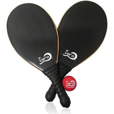 Vero Frescobol Carbon Fibre Paddleball Raquet Set