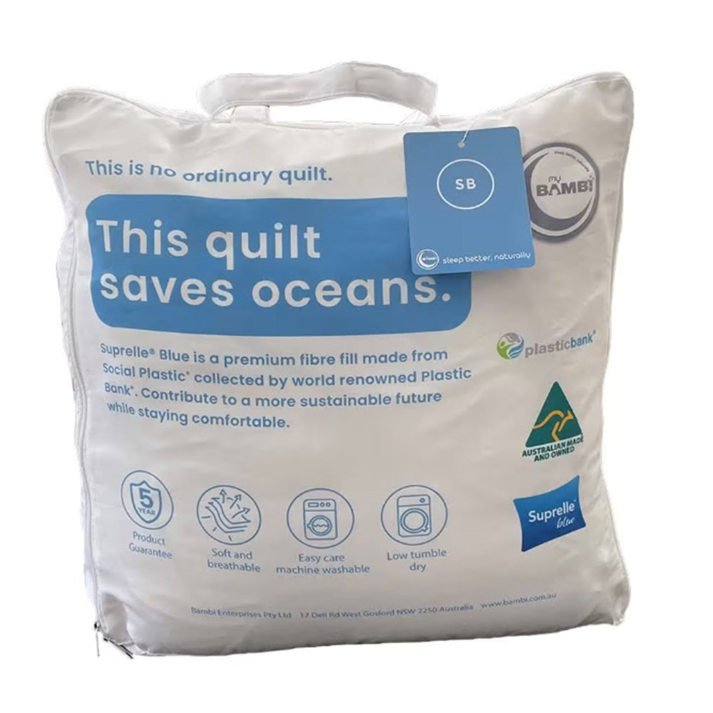 Bambi Advansa Suprelle Blue Quilt reusable fabric packaging