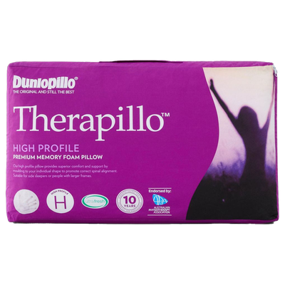 Dunlopillo Therapillo Premium Memory Foam High Profile Packaging