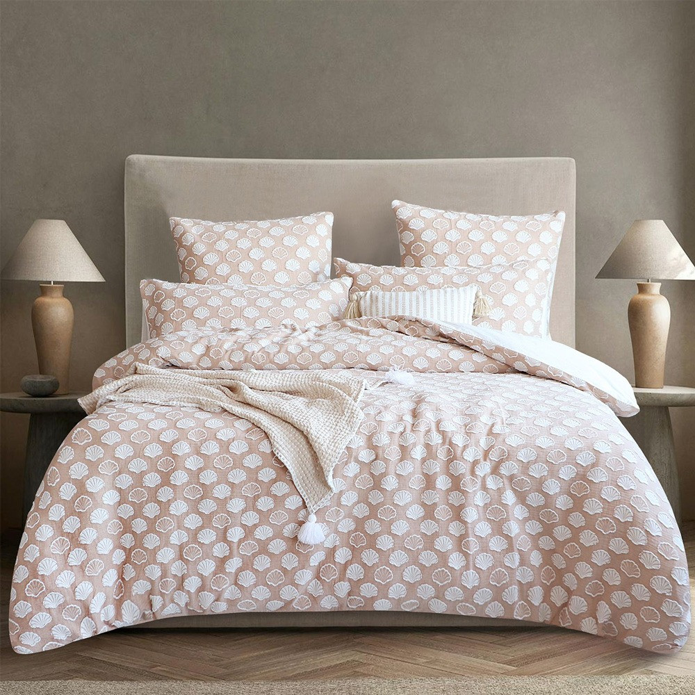 Renee Taylor Ariel Chenille Tufted Jacquard Quilt Cover Set