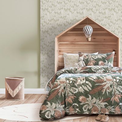 Jelly Bean Kids Olive Bush Baby Quilt Cover Set