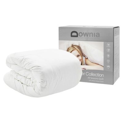 Downia Silver Collection 50% White Goose Down and Feather Quilt