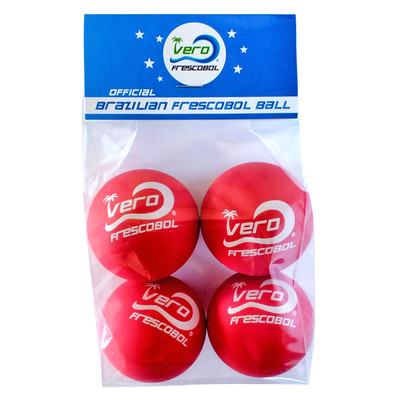4 Red Official Vero Frescobol Balls