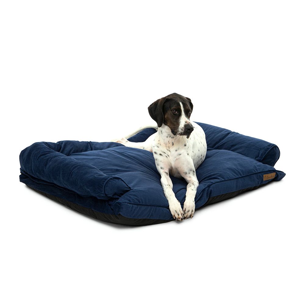Charlie's Corduroy Dog Sofa Bed Navy 2
