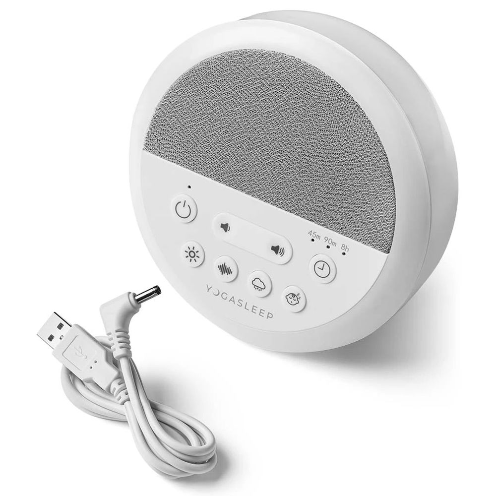 YogaSleep Nod Sound Machine and Nightlight with Charging Cable
