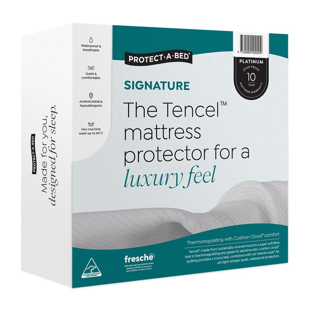 Protect-A-Bed Tencel Signature Jacquard Fitted Waterproof Mattress Protector