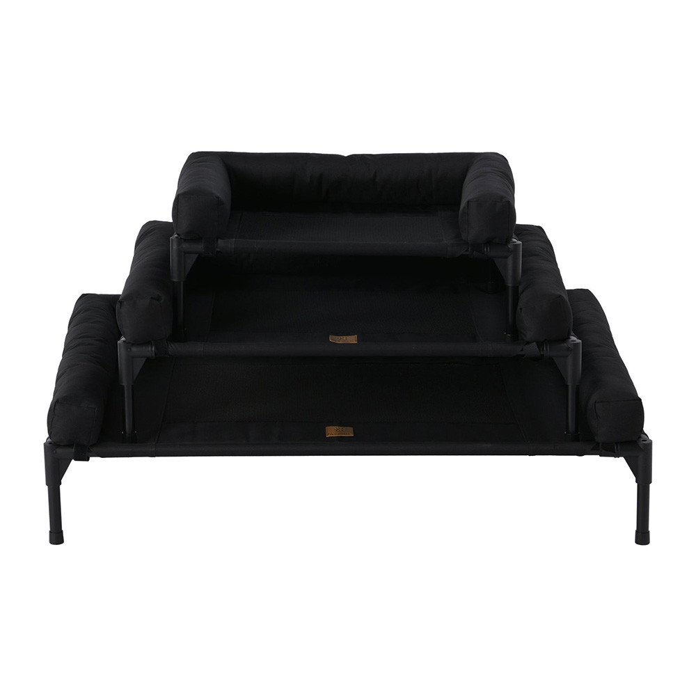 Charlie's Trampoline Bolster Sofa Pet Bed Black