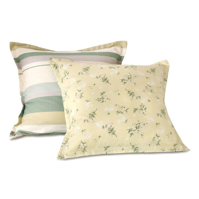Dreamaker Otto 100% Cotton Reversible Twin Pack European Pillowcase