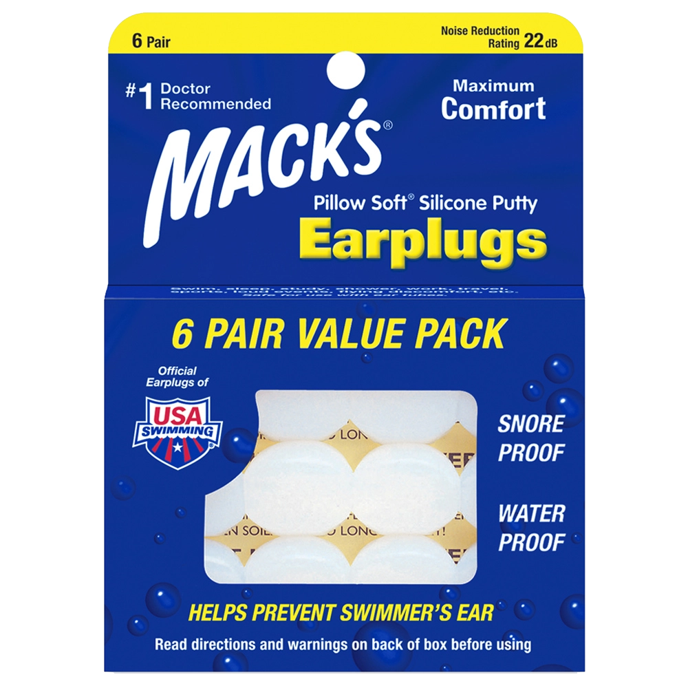 Mack's Moldable Pillow Soft Silicone EarPlugs