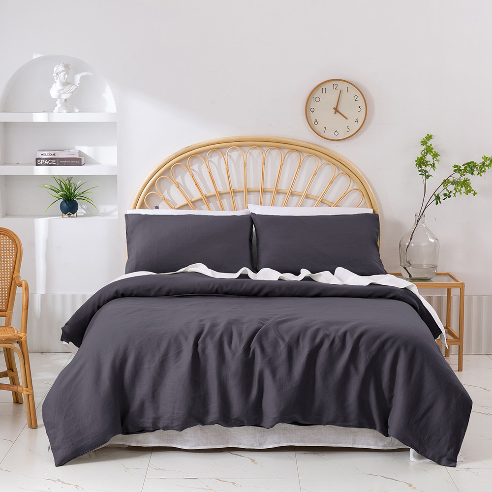 Natural Home Vintaged Hemp Quilt Cover Set
