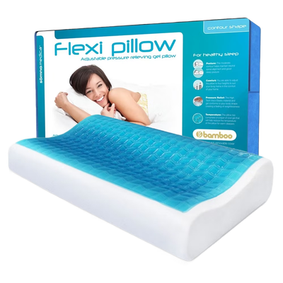 Flexi Gel Adjustable Contoured Memory Foam Pillow Thumbnail