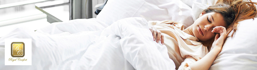 Royal Comfort 1000TC 3 Piece Striped Blended Bamboo Quilt Cover Set - Queen Banner