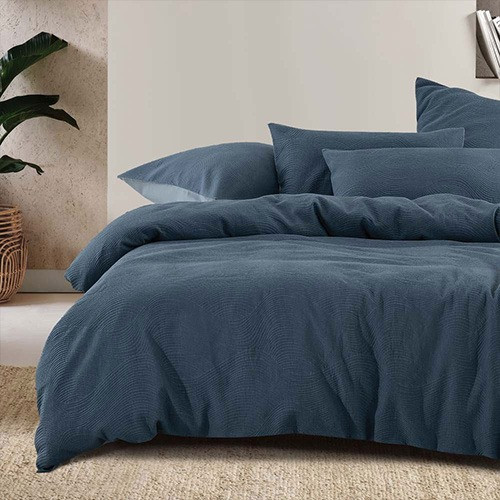 Bambury Tide Jacquard Reversible Quilt Cover Set Feature 1
