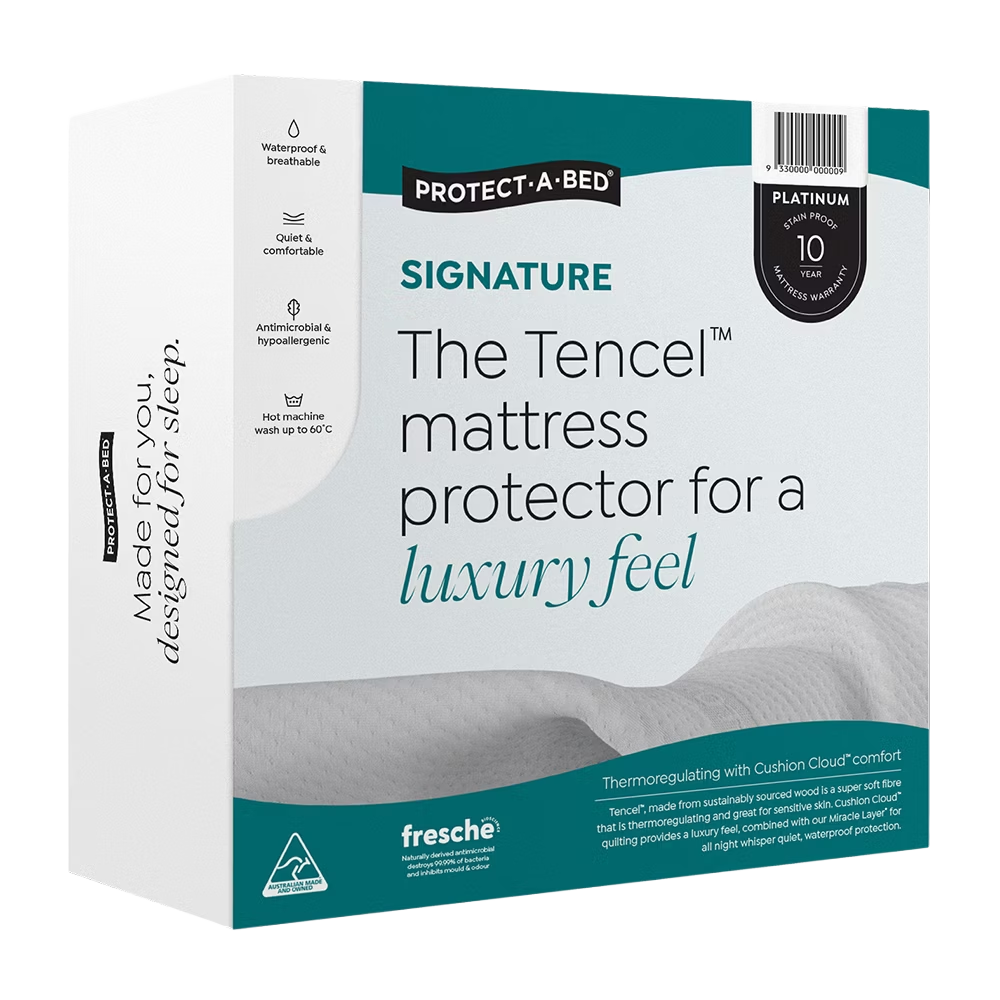 Protect-A-Bed Tencel Signature Jaquard Fitted Waterproof Mattress Protector
