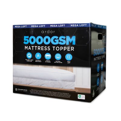 Ardor Home 5000GSM Mega Loft Ball Fibre Mattress Topper
